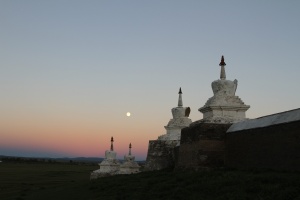 Monastery at dusk